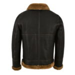 Real Shearling B3 Sheepskin Leather Brown Flying Fur Jacket