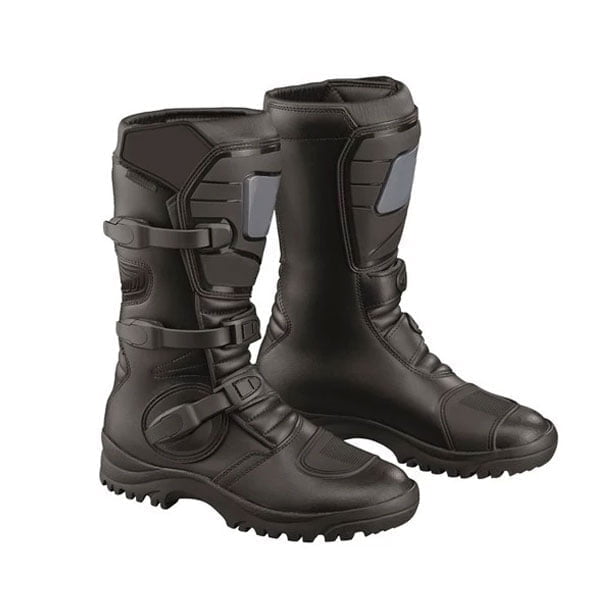 Black-High-Quality-Genuine-Cow-hide-Leather-Motorbike-Touring-Boot Black High Quality Genuine Cow hide Leather Motorbike Touring Boot