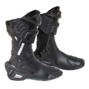 Black Motorbike Leather Boot