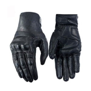 Black-Waterproof-Gloves-Motorcycle-Cycling-Riding-Racing-Leather-Gloves