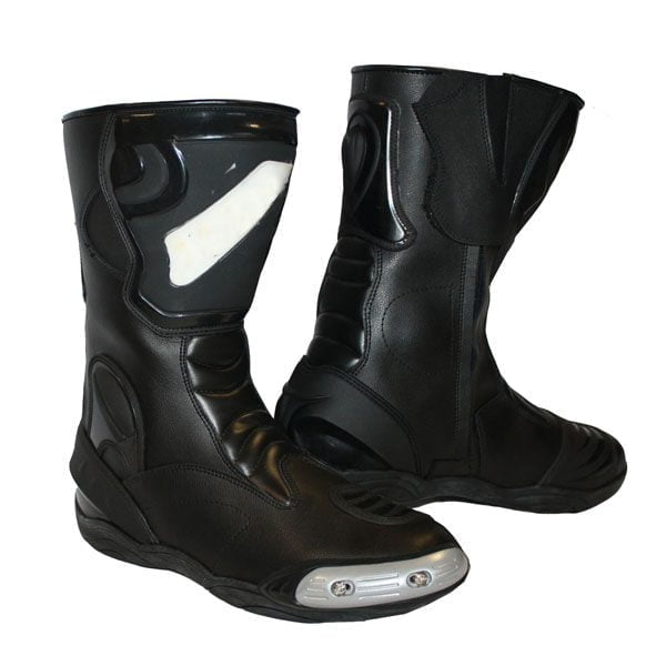 Real Quality Black Motorcycle Riding Boots Sport Shoes