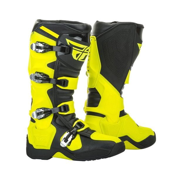 Top Quality Yellow Mens Motorbike Leather Boots