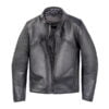 Black Mens Real Quality Motorbike Leather Jacket