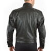 Mens Antique Black Motorbike Leather Jacket