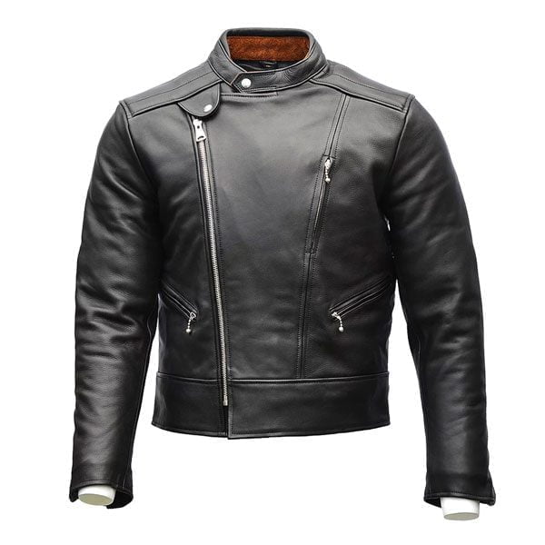 Mens Black Armoured Motorbike Leather Jacket