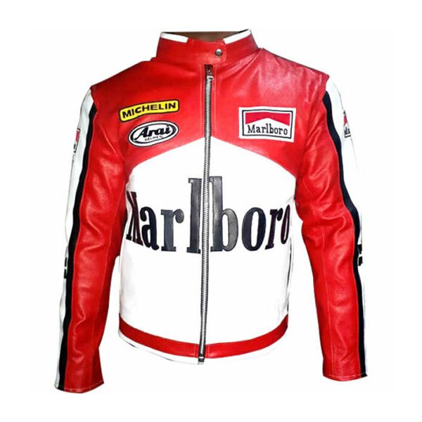 Rare Marlboro Man Leather Motorcycle Racing Jacket