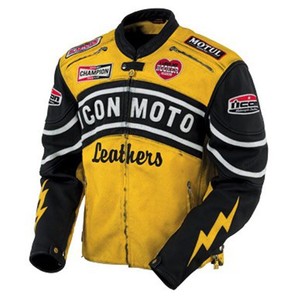 Yellow-Icon-Moto-Leather-Jacket-with-CE-Armor-Icon-Daytona-Jacket۱