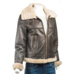 B3 Bomber Sheepskin Men Leather Jacket
