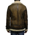 Brown B3 Bomber Men Sheepskin Jacket