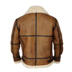 Men Brown B3 Bomber Shearling Jacket