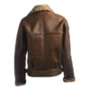 Men Brown Shearling Leather Jacket
