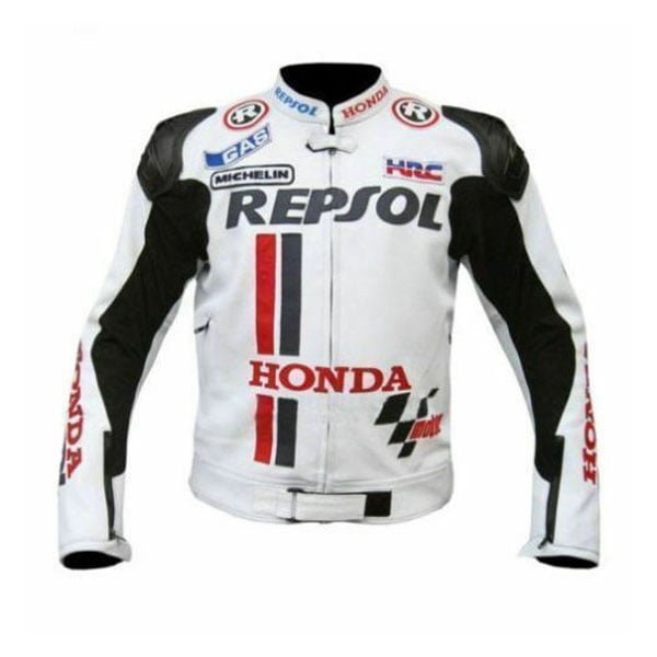 5 Safety Protections Honda Repsol Motorcycle Leather Jacket