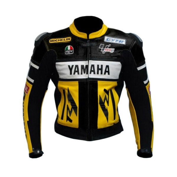 Handmade Mens Yamaha Cowhide Racing Leather Jacket
