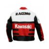 Kawasaki Red Motorcycle Biker Racing Leather Jacket