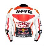 New Mens Multicolor Racing Motorcycle Cowhide Leather Jacket