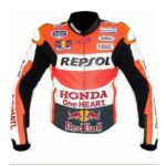 New Mens Multicolor Racing Motorcycle Cowhide Leather Jacket