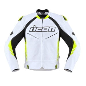 Prime Quality White Icon Motorcycle Leather Jacket