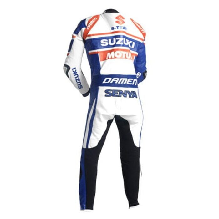 SUZUKI Motorcycle Branded Sport Leather Suit