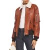 Shearling-Lined Suede Real Fur-Trimmed Leather Jacket