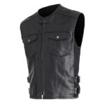 Classic Look Concord Mens Leather Vest