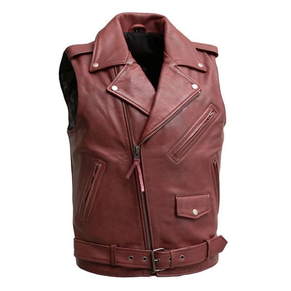 red leather motorcycle vest red motorcycle vest red biker vest