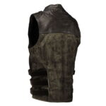 Tough As Nails Mens Leather Vest YKK Zippers
