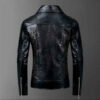 Handmade Mens Studded Leather Jacket Rock Punk Style Leather Jacket