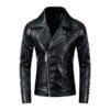 Handmade Mens Studded Leather Jacket Rock Punk Style Leather Jacket