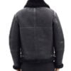 High Quality Lan Leather and Shearling Jacket