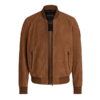 Lightweight Light Brown Motorcycle Leather Suede Jacket