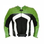 New Mens Razer Motorcycle Biker CE Armor Mesh Leather Green Jacket