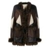 New Style Patchwork Leather Shearling Jacket