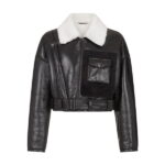 Shearling Aviator leather coat