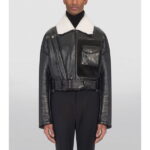 Shearling Aviator leather coat