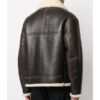 Two Color Shearling Leather Jacket