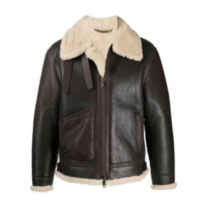 Two Color Shearling Leather JacketTwo Color Shearling Leather Jacket