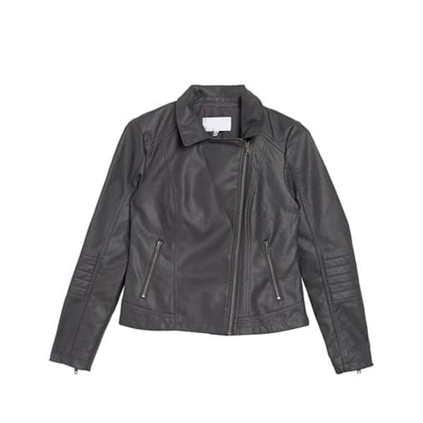 Black High Quality Leather Motorbike Jacket