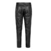 Black Lace-Up Motorbike Leather Pants