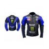 Kawasaki Black Blue Racing Leather jacket