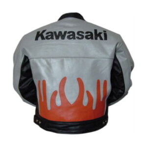 Kawasaki Man Racing Motorbike Leather Jacket BMJ