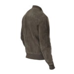 Color: Grey Material: Suede Leather Inner Viscose Lining Rib Knitted Collar Rib Knitted Cuffs Zip Fastening Inside And Outside Pockets