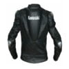 New Handmade Kawasaki Black Racing Motorcycle Leather Jacket Ce Approved